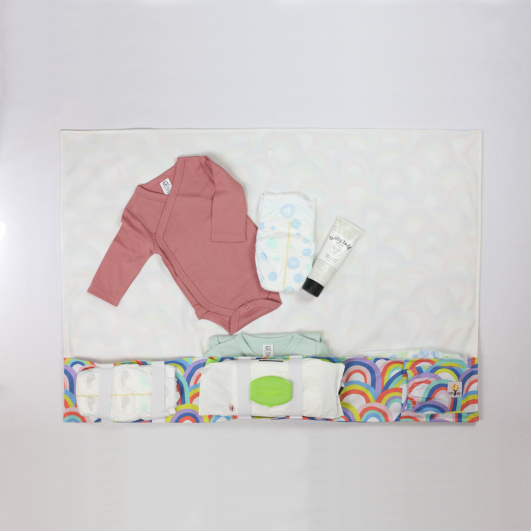 Full Body Changing Pad - Book Club Drawing