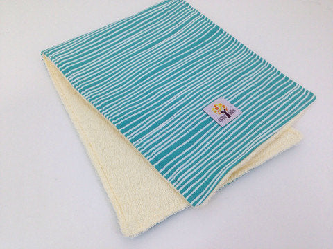Burp Cloth - Emerald Stripes