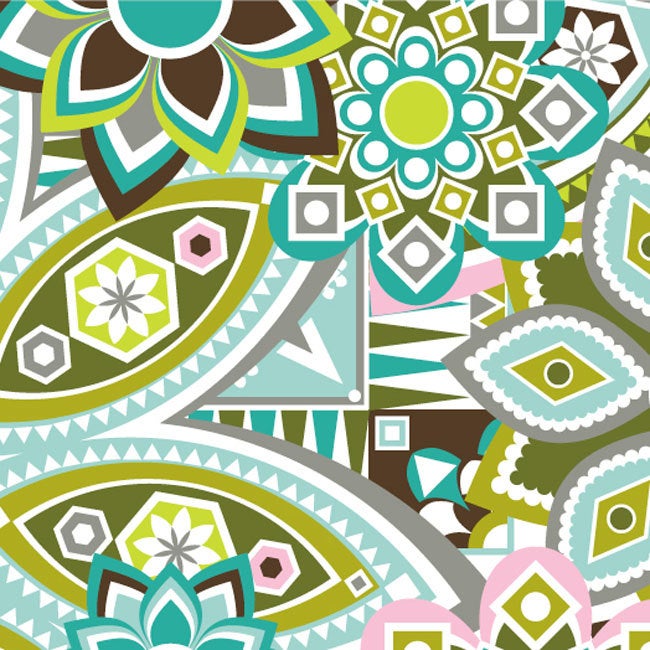 Green Picnic Fabric by the Half Yard