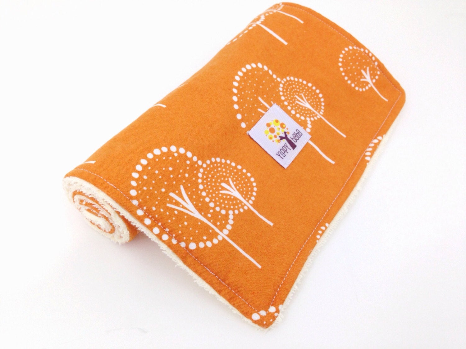 Burp Cloth - Orange Trees