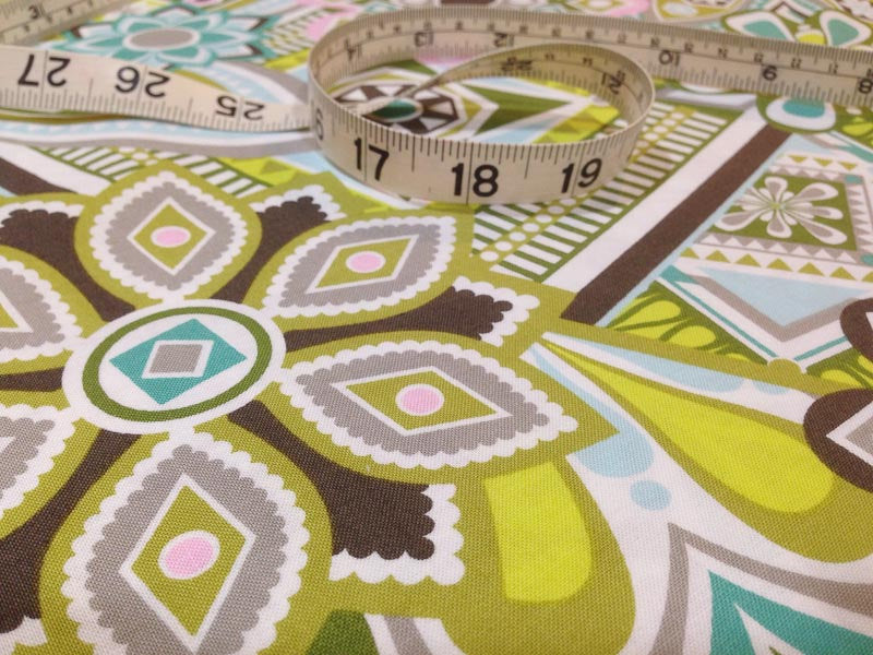 Green Picnic Fabric by the Half Yard