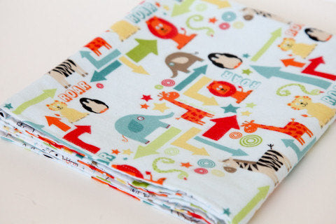 Stroller Blanket - Zoo and Monster Friends