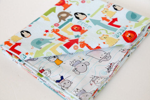 Stroller Blanket - Zoo and Monster Friends